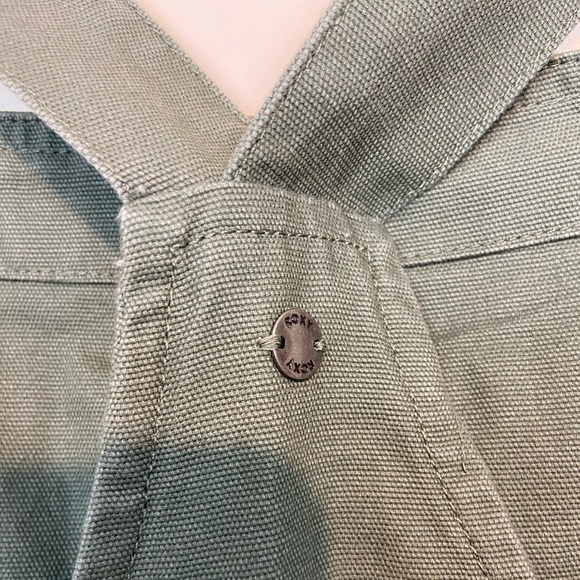 Roxy Eternal Change Green Dungarees Overalls Casual Boho - Picture 9 of 14